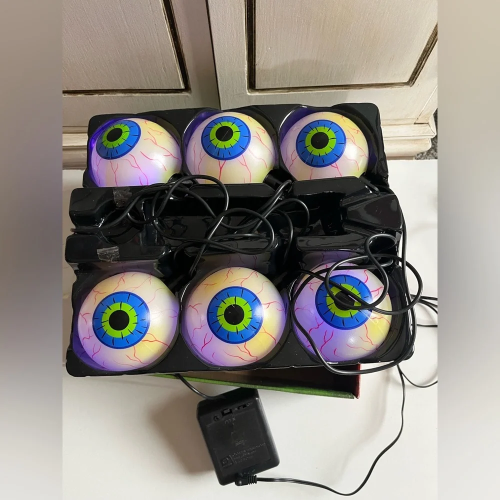 Vintage Color Changing Spooky Eyes Halloween Decoration String Decor Holiday